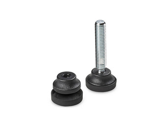 Rutschfester, schwenkbarer Fuß mit Schlüsselansatz D-22mm M10