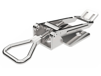 Latch with holes, Type A, galvanized steel