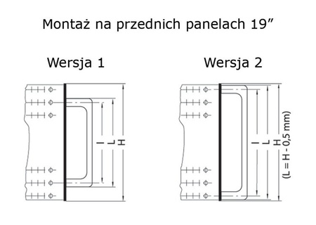 Uchwyt szufladowy i aparaturowy L - 100 M5