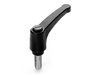 EUROMODEL Verstellhebel mit Gewindestift und Knopf R-94mm M12 x 35mm