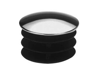 Blindstopfen mit Metallkappe für runde Profile D-32mm, 1,0mm-1,5mm