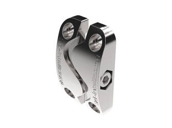 Spojka spojující sekce 40x80mm stříbrná.