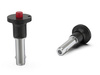 Self-locking mounting pin with ball latch, with button D-25; d1-10; d2-12; I2-30