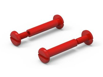 Spinacz introligatorski D-12mm L2-12mm d1-5mm L1-10mm, kolor czarny