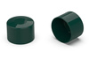 Kryt na sloupek plotu, kulatý d-42,4mm (1 1/4'') h-24,3mm, barva zelená