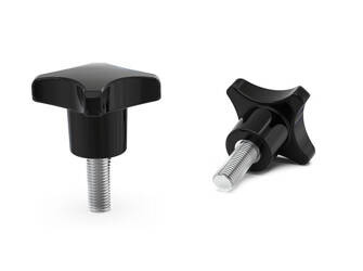 Kreuzgriff aus Duroplast, nach DIN 6335, mit Gewindestift D-40mm M10