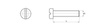 Lens head slotted screw M5 x 8mm, DIN EN ISO 1580 (DIN 85)
