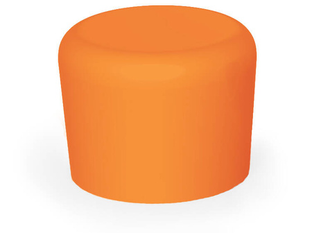 PE pipe cap d-12mm h-14.5mm, color orange RAL2004