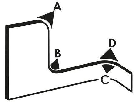 Osłona krawędzi PVC, 6x8mm, 0,8-1,5mm, 100mb