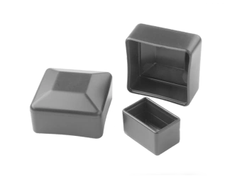 Nakładka na słupek ogrodzeniowy, kwadratowa A-20mm B-20mm h-19mm, kolor szary