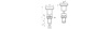 Stellstift mit Verriegelung D-25mm d1-M12 x 1,5mm SW-14 d-6mm, INOX