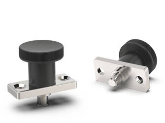 Locating pin with mounting plate D-31mm L-46mm I-34mm d1-8mm l2-8mm