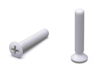 Lens head countersunk screw with cross recess M5 x 8mm, DIN 966