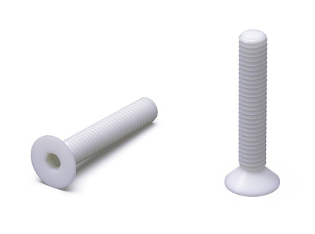 Flat countersunk head screw with internal hexagon M5 x 33mm, DIN 7991