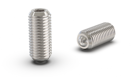 Zatrzask gwintowany z kulką i gniazdem sześciokątnym H-18mm SW-4 d1-M8, INOX