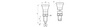 Locking pin without lock, with fine thread, made of galvanized steel D-22.5; d1-5; SW-12