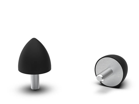 Parabolic vibration isolator; 60ShA; A=50 B=50; M10x28