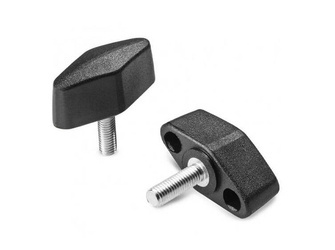 Flügelmutter mit Gewindestift D-33mm M6 x 40mm