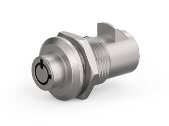 Zamek zatrzaskowy okrągły, z przyciskiem, klucz różny