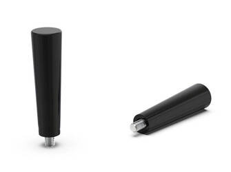 Cylindrical handle made of duroplast with an M8 threaded stud