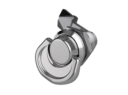 Vierteldrehschloss mit klappbarem Griff, verchromt 0/0