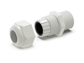 Kabelverschraubung d-M40 x 1,5mm SW-46, RAL7035 (lichtgrau)