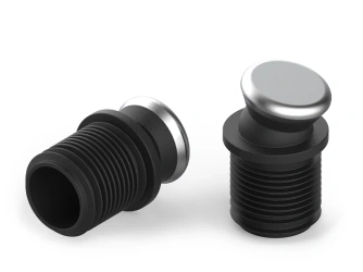 Sliding foot with a metal cap for round profiles D-18mm D1-25mm 1.5mm-2.0mm