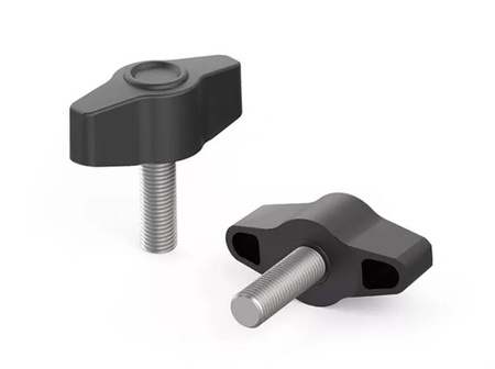 Butterfly knob with threaded stem D-45mm M6 x 25mm