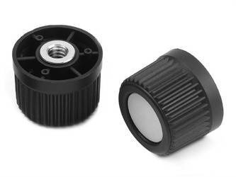 Knurled knob with threaded bushing D-54mm M10