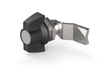 Quarter-turn latch with a butterfly handle PA6GF, no common key, 0 / 0