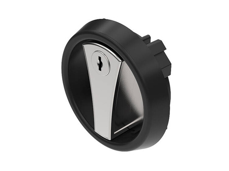 Einlass-Drehschloss, rund, dreipunktig, gemeinsamer Schlüssel