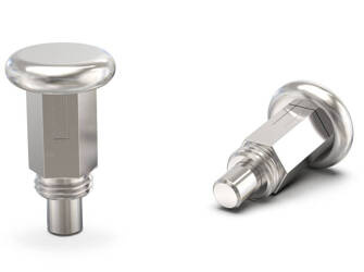 Trzpień ustalający D-18mm d2-M10x1,0mm SW-10 d1-6mm z blokadą