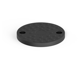 Podkładka antypoślizgowa do stopy wahliwej z otworami montażowymi D-120mm H-7mm