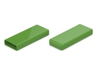 Nasadka osłonowa A-10,0mm B-3,0mm L-12,0mm, zielono-żółty