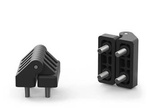 Zawias z trzpieniami gwintowanymi A-30mm I-15mm M5 x 10mm