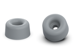 Stopka ślizgowa przykręcana D-19,0mm H-13mm d1-4,0mm, gumowa szara