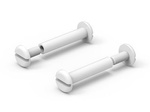 Spinacz introligatorski D-12mm L2-30mm d1-5mm L1-10mm, kolor biały