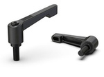 Dźwignia nastawna ze stopu cynku z trzpieniem gwintowanym R-42mm M5 x 40mm, slim design
