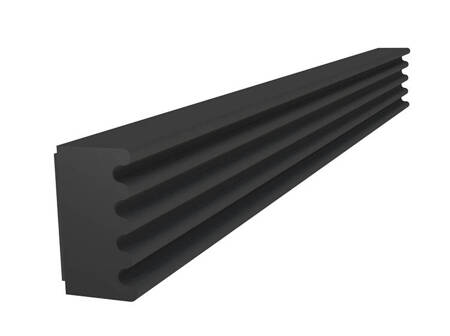 Uszczelka samoprzylepna EPDM typu E, 10x4 mm, 100 mb, czarna